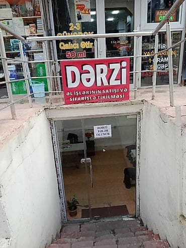 Dərzi tələb olunur. İki nəfərlik yerdi. Bir nəfər təcrübəli dərzi