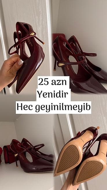 Аксессуары: Размер: 37, цвет - Красный, Новый — 1