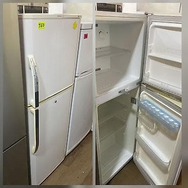 İki qapılı məişət soyuducusu - Üst hissədə dondurucu, alt hissədə