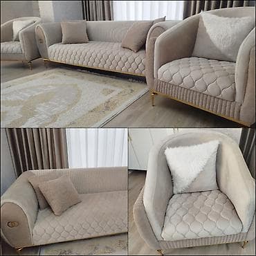 divan koşesi: Divan dəsti - Tərkibi: 1 ədəd 3 nəfərlik divan + 1 ədəd kreslo - — 1