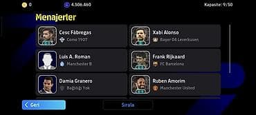 EFootball hesabı – güclü heyət və menecer kolleksiyası Xüsusiyyətlər — 4