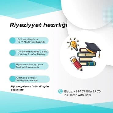 Repetitor, Riyaziyyat, Azərbaycan dili, Abituriyent hazırlığı