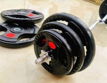 продам гантели бу: Блин для штанги, Вес: 25 кг, Новый — 2