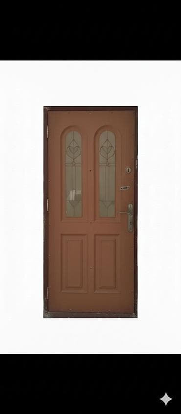 qapi ustu: Mənzil üçün İşlənmiş Giriş qapısı 100x210 sm Zamok ilə, Zəmanətsiz, Ödənişli quraşdırma, Ünvandan götürmə, Ödənişli çatdırılma — 5