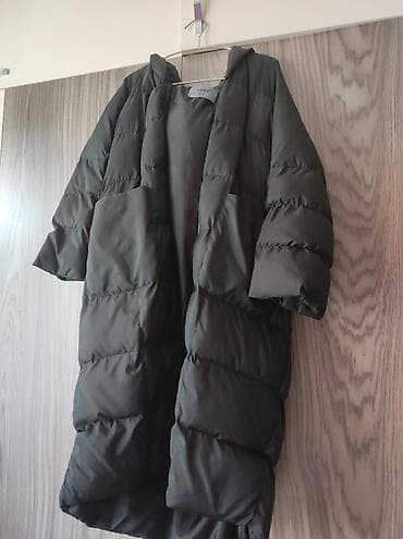 Qadınlar üçün uzun şişmə palto - Rəng: tünd zeytun/khaki - Model lalafo.az -da Qadınlar üçün uzun şişmə palto - Rəng: tünd zeytun/khaki - Model