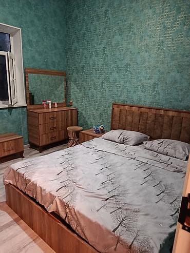 tum: Yataq otağı dəsti - Material: ağac fakturalı MDF/laminat kombinasiya — 2