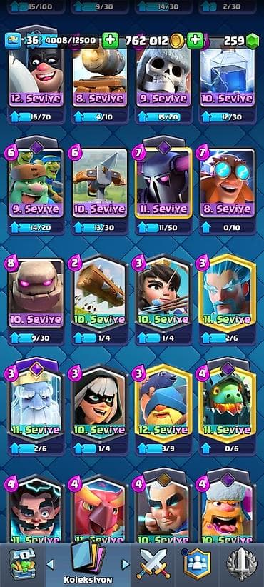 boks kiseleri: Clash Royale hesabı – yüksək səviyyəli və inkişaf üçün zəngin — 8