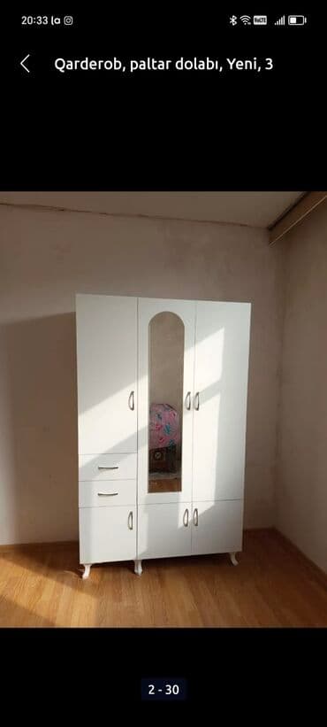 mətbəx skaflari: Yeni, Açılan, 3 qapılı Düz dolab, Qarderob, paltar dolabı, Azərbaycan — 9