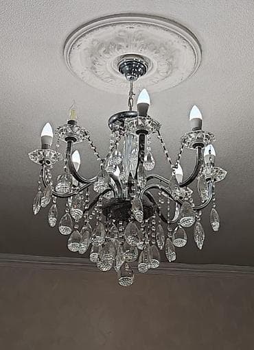 lyustur: Çılçıraq, 8 lampa, Metal — 1
