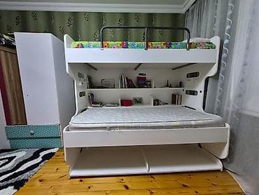 körpü mebel: 2 mertebeli alt hisse 2 neferlik yazi masasi olan çarpayi tecili — 2