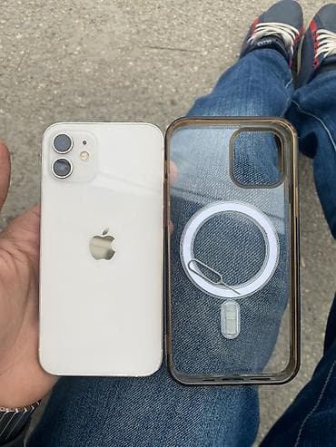 telefon iphone: IPhone 12, 64 GB, Ağ, Simsiz şarj, Face ID, Sənədlərlə — 2