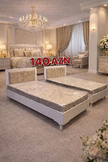 Təknəfərlik çarpayı, Bazalı, Matras ilə, Siyirməsiz