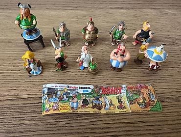 masa oyuncaqlari: Kinder Surprise Asterix və Roma Komplekti + Original Vərəq | Vintage — 1