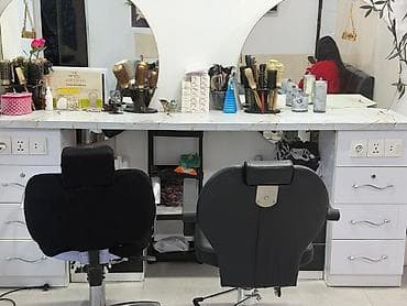 saç kreslosu: Gözəllik salonu üçün tam işlək vizaj/saç ustası guşəsi - 2 postlu iş — 2