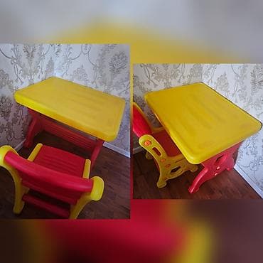 Uşaq masa dəsti. yeni kimidi. cox az istifade olunub. Qiymət: 40 manat — 1