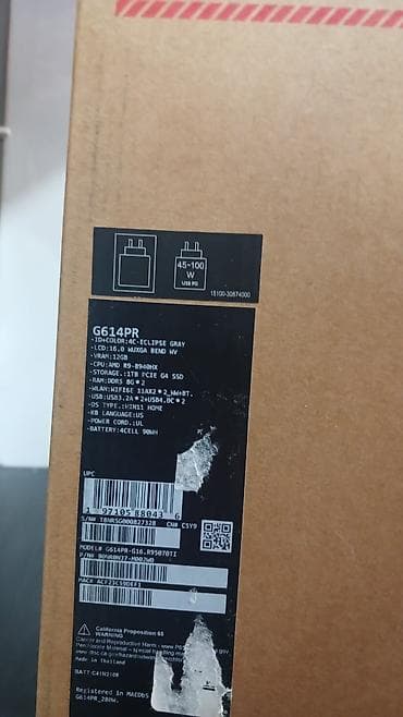 asus rog: Yeni ASUS ROG, 16 ", AMD Ryzen 9, 1 TB, Ünvandan götürmə — 3