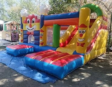 Другое для спорта и отдыха: Uşaq üçün şişmə atraksion – kloun temalı batut və slayd kompleksi - — 1