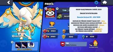 Digər kolleksiyalar: Brawl Stars hesabı – yüksək göstəricilər və zəngin kolleksiya Profil — 15