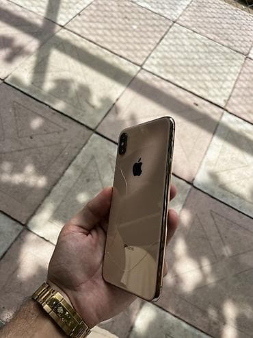 korpuslar: IPhone Xs Max, 64 GB, Qızılı, Qırıq — 2