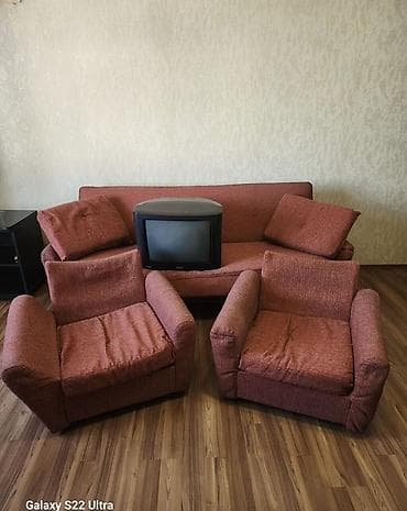 Divan, 2 kreslo, Bazasız, Açılan