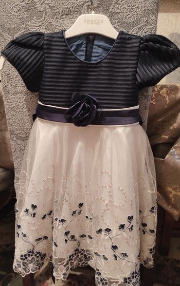 Cinslər və şalvarlar: Uşaq geyim dəsti 1) Zərif qız paltarı – INCI Collection - Üst hissə — 1