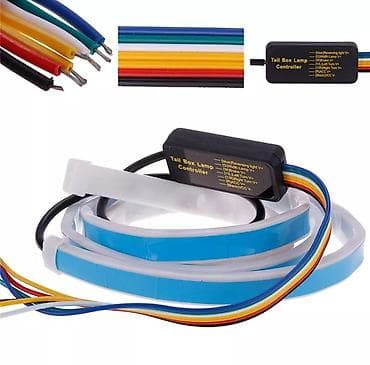 qirmizi sam yandirmaq: RGB LED baqaj işığı 130cm uzunluğunda yenidir istifade edilmiyip — 4