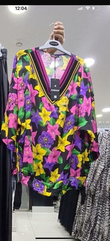 çəhrayı qadın köynəkləri: Brend: Darkwin Məhsul: Qadın bluz/kimono tipli üst geyim - Parlaq — 1