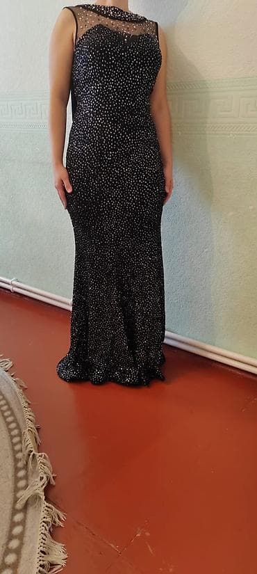 sarlar: 15manat teze kimidir Qara, zərli axşam/libas paltarı - Rəng: qara — 2