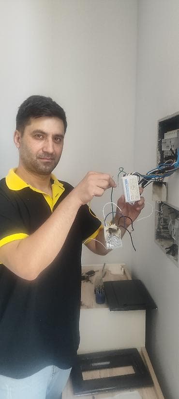 Elektrik ustasi.Yeni menzillerin 0-dan elektrik temiri. Kabellərin