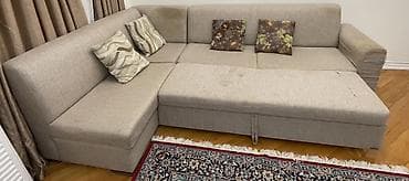amerkanka divan: Угловой диван, Б/у, Раскладной, Без подьемного механизма, Ткань, Нет доставки — 3