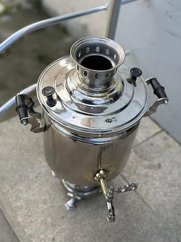 antika saat: Qədim samovar, 1973 il, Latun, Vəziyyəti: Əla — 2