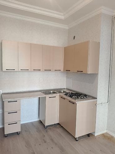 mebel dəsti: Mətbəx mebel dəsti – L formalı, açıq bej rəngdə - Üst modul: 5 qapılı — 1