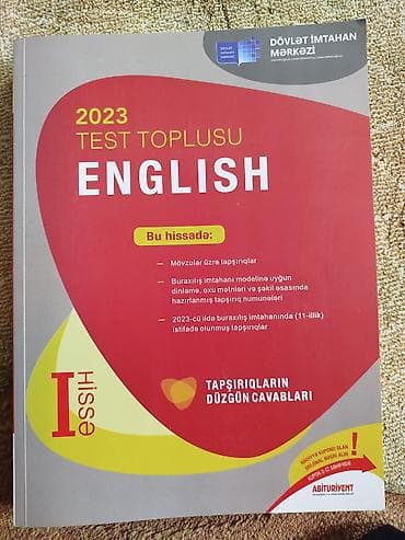 Тесты: Məhsul: 2023 Test Toplusu – Azərbaycan dili və English (I hissə) — 3