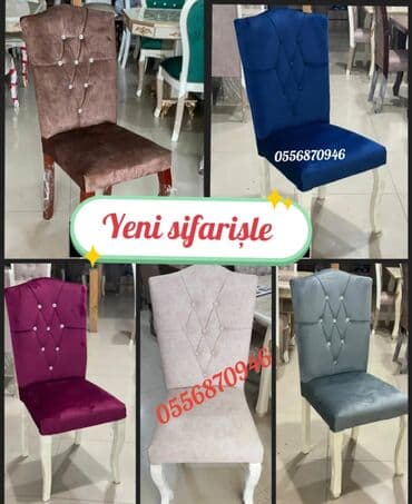 laminat qiyməti: Qonaq otağı üçün, Yeni, Açılmayan, Dördbucaq masa, 6 stul — 2