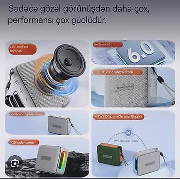 audi tt: Lenovo Services portativ Bluetooth kolonkası (HD108) - 5W güclü səs — 3