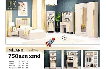 kuxna naboru: Oğlan və qız üçün, Təknəfərlik çarpayı — 1