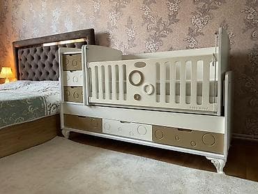 qız çarpayıları: Oğlan və qız üçün, Çarpayı, Bazalı, Matras ilə, Siyirməli — 1