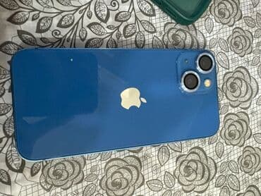 мини телефон: IPhone 13 mini, 256 GB, Mavi, Barmaq izi, Face ID — 1