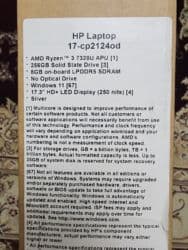 macbook pro m1: Yeni HP 17.3 ", AMD Ryzen 3, 256 GB, Ünvandan götürmə, Pulsuz çatdırılma, Ödənişli çatdırılma — 2