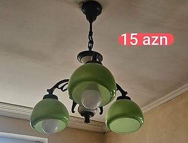 en ucuz perde: Çılçıraq, 3 lampa, Şüşə — 1