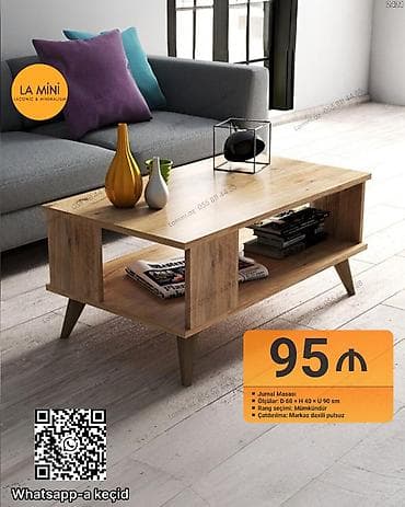 Dördbucaq masa, Açılmayan, Təkərsiz, Teksturalı laminat, Pulsuz quraşdırılma