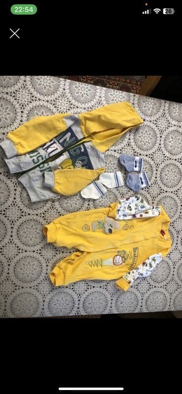 Oyuncaqlar: Hər biri 2 m Uşaq geyimləri dəsti – bir neçə komplekt 1) Boz tonlarda — 7