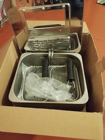 pec soba: SOKANY ikirezinli elektrik fritözü + NeoHot mikrodalğalı soba dəsti - — 2