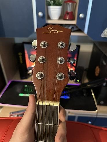 gitara cantasi: Akustik gitara, 6 sim — 9