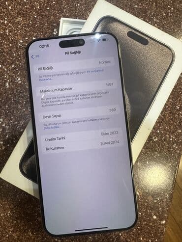 note 8 kabrolari: IPhone 15 Pro Max, 256 GB, Natural Titanium, Simsiz şarj — 6