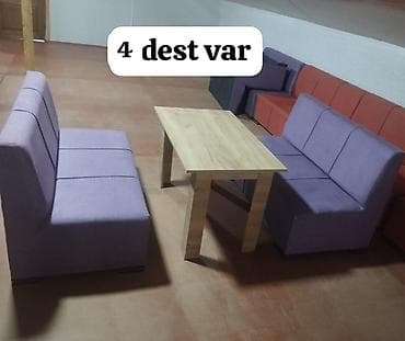 masa ve stul: Yeni Kafe restoran uçun divan 4dest bir dest 179₼ satılır dest — 1