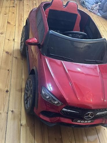 usaq masini satilir: Uşaq üçün elektrikli miniatür avtomobil – SUV tipli, qırmızı rəng — 4