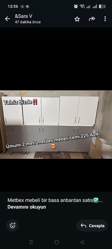 karaca azerbaycan endirimler: Metbex mebeli bir basa anbardan satis✅️ Endirim 2 metrlik mebel cemi — 1