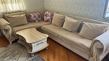 Ev üçün mebel: Künc divan, Qonaq otağı üçün, Açılmayan — 1