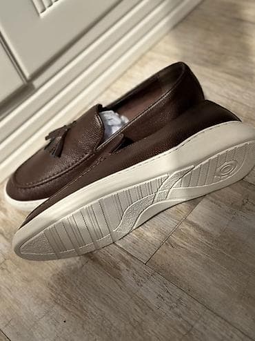 batinka kişi: Kişi mokasinləri – qəhvəyi rəng, toqqa və püskül detallı — 3